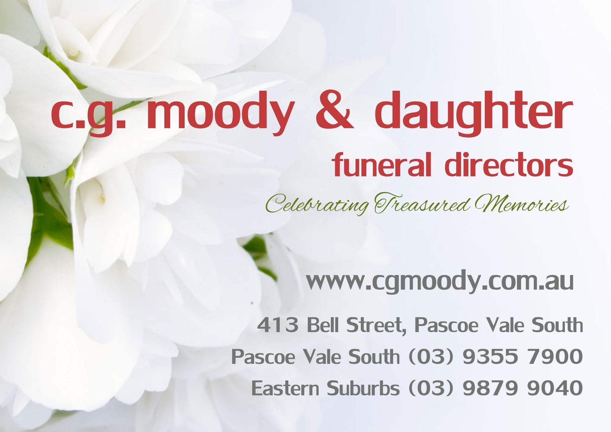 CG Moody Funerals - Westerfolds Open Sponsor Logo