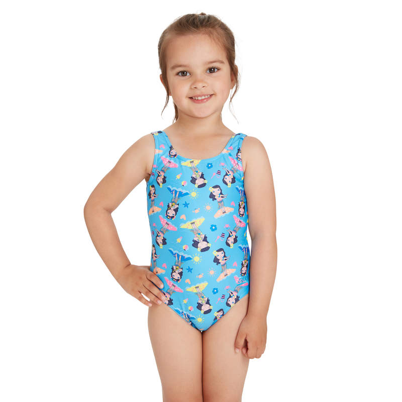 Zoggs - Girls Bathers - Scoopback Tots - Sizes 1-6 - Image 2