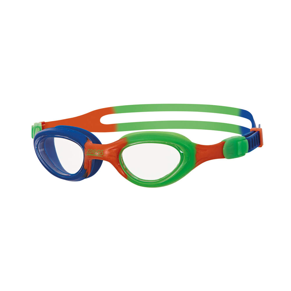 Zoggs - Little Super Seal Goggles - Blue, Orange, and Green