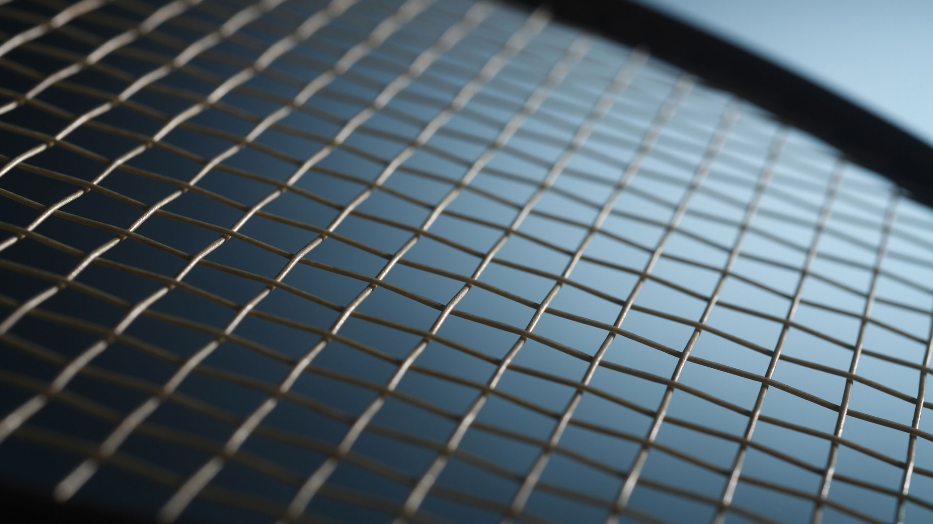 close-up of a racquet